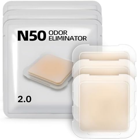 3 pack N50 Odor Eliminator 2.0, deodorizer control cat litter box by Waatoos
