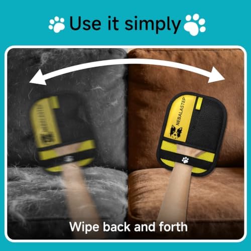 NEBALASTEP Pet Hair Remover Gloves Brush for Dogs & Cats,Electrostatic Reusable Pet Hair Remover Tool for Laundry,Clothing,Couch,Carpet,Car Seat,Upgraded Animal Fur Removal Tool (Blue, Type 1) - Image 2