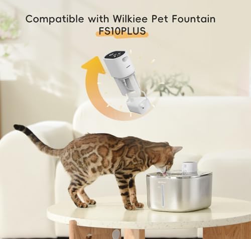 Cat Water Fountain Motor with Pump for FS10PLUS, Stainless Steel Cat Fountain Replacement Motor for 4.1L Pet Fountain - Image 2