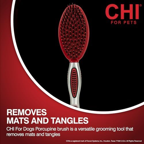 CHI for Dogs Porcupine Pin and Bristle Dog Grooming Brush - Image 2