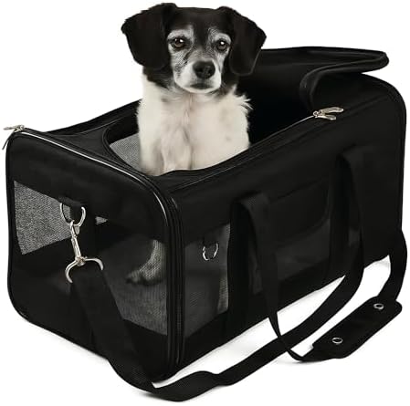 Sherpa Original Deluxe Travel Pet Carrier, Airline Approved - Black, Large by Sherpa