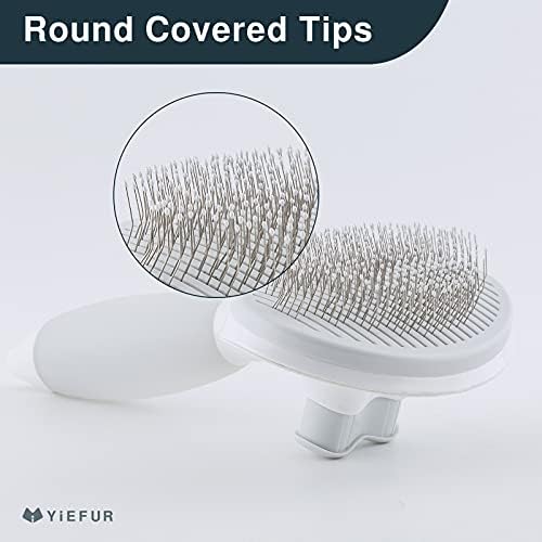Cat Brush for Shedding, Self Cleaning Brush for Long & Short Hair Cats - Image 3