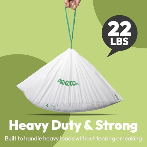 50 Pack Litter Box Liners, Compatible with PETLIBRO Luma Automatic Litter Box, Large Capacity Waste Bin Liners, Heavy Duty, Leakproof, Thick Drawstring Trash Bags, 27.2" x 13" - Image 3