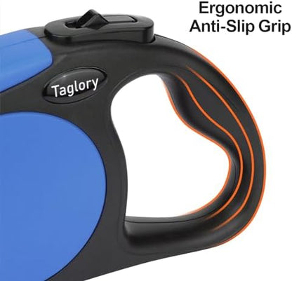 Taglory Retractable Dog Leash, One-Handed Brake, 16ft, Up to 44 lbs, Blue - Image 6
