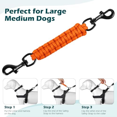 PetBonus Dog Collar Safety Clip, Handmade Prong Collar to Harness Connector - Image 6