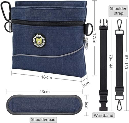 Viklluyr Dog Treat Pouch Bag with Magnetic Closure, Dog Food Carrier with Removable Inner Pocket, Perfect Dog Training Bag for Agility Training - Including Carabiner - Image 7