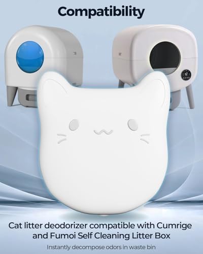 6 PCS Litter Box Deodorizer Compatible with Cumrige Self Cleaning Litter Box, Litter Box Odor Eliminator Compatible with Fumoi Automatic Cat Litter Box,Cat Litter Odor Control Remover, Camellia Scent - Image 2