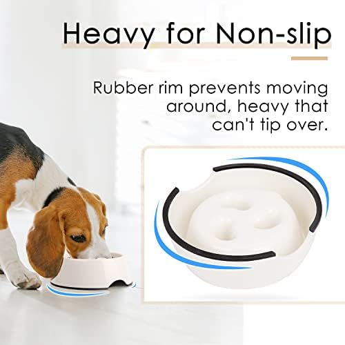 Super Design Slow Feeder Dog Bowl, 1.5 Cup, Non-Slip, Heat-Resistant, Suitable for Medium to Large Dogs - Image 5