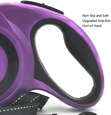 Heavy Duty Retractable Dog Leash 26ft,Pet Long Walking Leashes Leads for Small Medium Large Dogs Doggie Up to 110lbs (Purple) - Image 6
