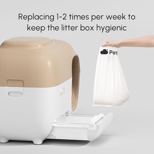 PetSnowy Cat Litter Box Liners, 50-Pack Self-Sealing Waste Bags for All PetSnowy Automatic Self-Cleaning Litter Boxes, Genuine Leak-Proof Refill Bags, Easy-Lift No-Touch Disposal - Image 5