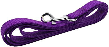 TAIAN 4FT/5FT/6FT Strong Dog Leash, Nylon Dog Leashes for Small Medium Large Dogs (5/8 in x 5 ft, Purple) - Image 3