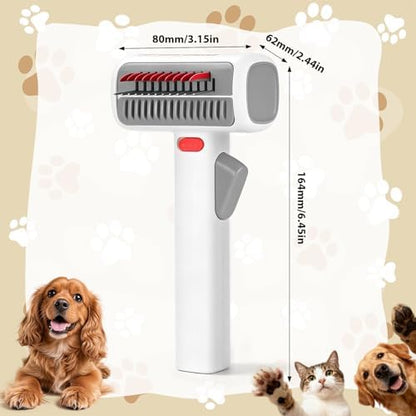Deshedding Brush for Cats - 2-in-1 Pet Dematting Comb & Undercoat Rake - Image 7