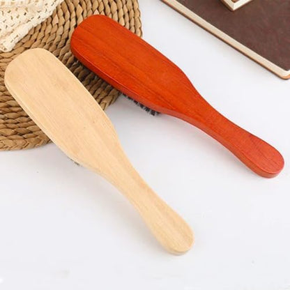 Boar Bristle Dog Brush for Short Haired Dogs, Natural Wooden Grooming Tool, Reduce Shedding, Detangle & Massage Sensitive Skin, Grooming to Calm Dogs & Build Pet Owner Bonding (Red sandalwood) - Image 3