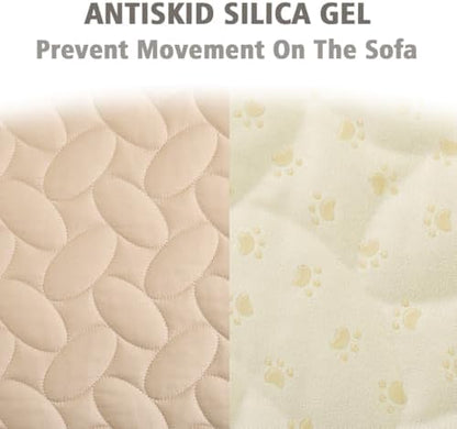 Ameritex Waterproof Pet Bed Cover Anti-Slip Dog Bed Blanket for Sofa and Furniture Waterproof New Pattern Design (Beige, 30x90 Inch (Pack of 1)) - Image 4