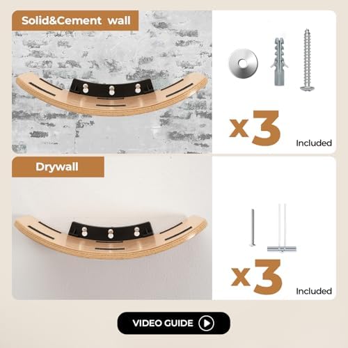 Cat Wall Shelves for Cat Wall Steps, Perch, Ladder, Wooden Floating Modern Mounted Space Saving Furniture with Scratching Cushion Removal Cover for Climbing, Jumping and Sleeping (Perch) - Image 6
