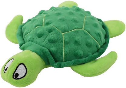 Squeaky Sea Turtle Plush Dog Toy – Durable, Interactive Chew Toy for Small Dogs – Relieves Anxiety & Teething – Keeps Puppies Busy, No Mess, Perfect for Indoor Play (Green)