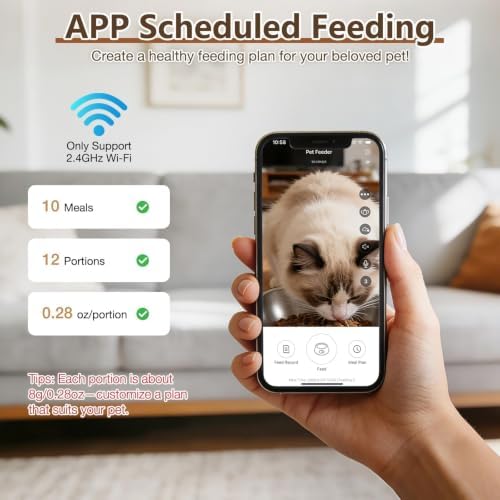 Automatic Cat Feeder with Camera, APP Controlled Cat Auto Feeder - Image 3