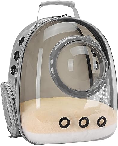 Bubble Cat Carrier Backpack, Transparent Pet Carrier Backpack for Small Puppy and Bunny, Space Capsule Bubble Cat Backpack Carrier, Airline Approved by ORIZZP