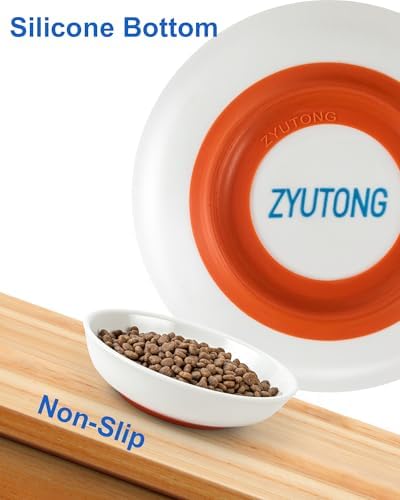 Ceramic Cat Bowl Whisker Friendly, Non-Slip Cat Food Bowls 6-Pack - Image 2