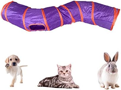 iCAGY Cat Tunnel Toys for Indoor Cats Kittens Rabbits, Pet Toy Play Tunnels - Image 3