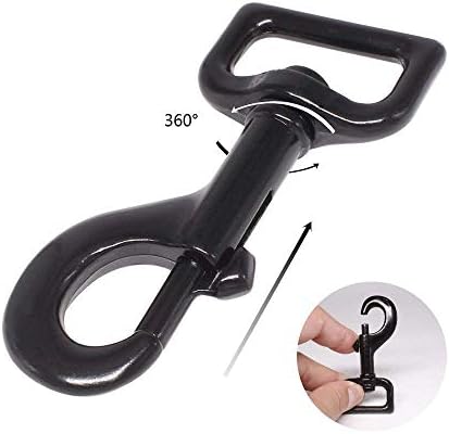 Heavy Duty Dog Leash - 2 Handles by Padded Traffic Handle for Extra Control, 6foot Long - Perfect for Medium to Large Dogs (6 ft, Black Red) - Image 3