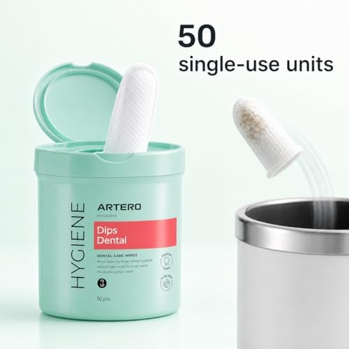 ARTERO Disposable Teeth Cleaning Wipes for Dogs and Cats - 50 Wipes - Image 5