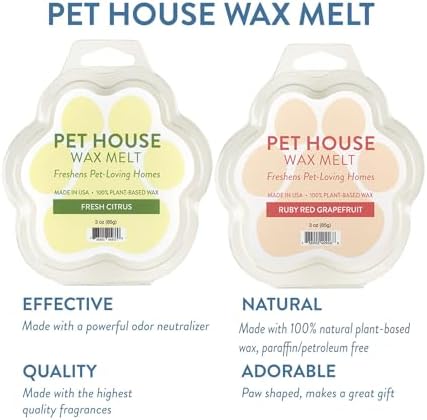 Fresh Citrus Scented Wax Melts Plant-Based Wax, 2 Pack Pet House - Image 2
