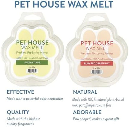 Fresh Citrus Scented Wax Melts Plant-Based Wax, 2 Pack Pet House - Image 2