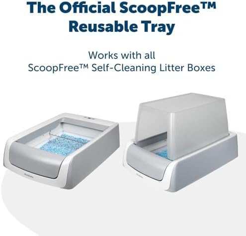 PetSafe Official ScoopFree Complete Reusable Tray - Includes 4.3 lb of Premium Blue Crystal Litter - Compatible with All ScoopFree Complete Automatic Self Cleaning Litter Box Systems - Image 2