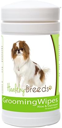 Healthy Breeds Japanese Chin Grooming Wipes 70 Count by HealthyBreeds
