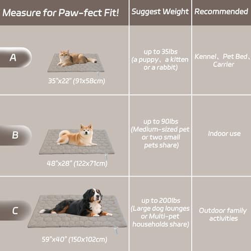 Giant Dog Cooling Mat, (Q-MAX>0.4) Size C(59x40in) Summer Relief - Image 2