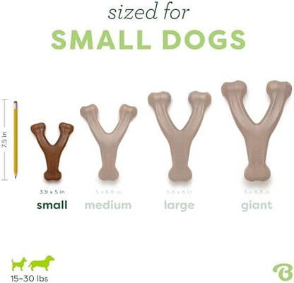 Benebone Wishbone Durable Dog Chew Toy for Aggressive Chewers, Real Peanut, Made in USA, Small, for Any breed - Image 4