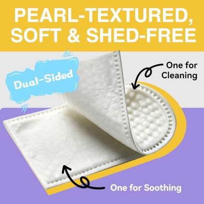 Pet Ear Finger Wipes and Dental Wipes, Hypoallergenic, Rinse-Free, Thick Dual-Textured Ear & Mouth Cleaning Wipes for Dogs & Cats(50pcs + 50pcs, Unscented) - Image 6