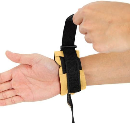 Gooby Ripstop Z Wrist Band Surfer Leash - Yellow, 6 FT - Comfortable Hands Free Leash with Elastic Band for Small, Medium and Large Dogs