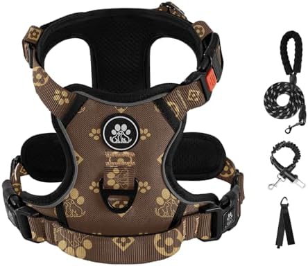 IVY&LANE No Pull Dog Harness for Medium Dogs,Reflective Dog Vest Harness by IVYLANE