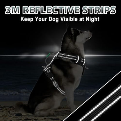 BARKBAY Dog Harness for Large Dogs No Pull Dog Vest ID Tag Pocket - Image 6