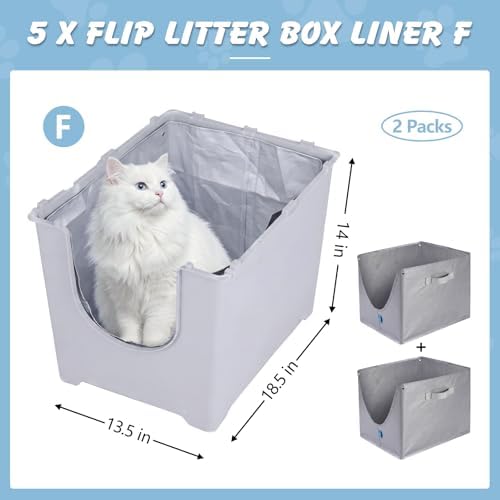 2 Pack Litter Box Liners For Modkat Flip, Reusable, Tear-Resistant - Image 2