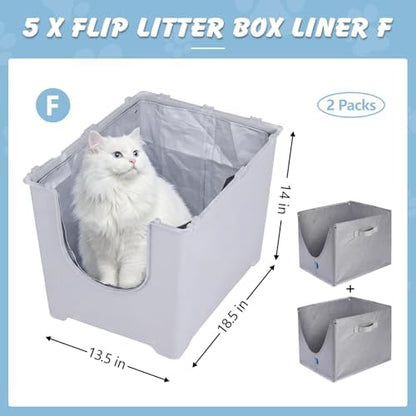 2 Pack Litter Box Liners For Modkat Flip, Reusable, Tear-Resistant - Image 2