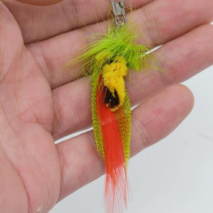 miwoowim 10PCS Retractable Cat Wand Toy with Natural Feather Insect Refills - Image 4
