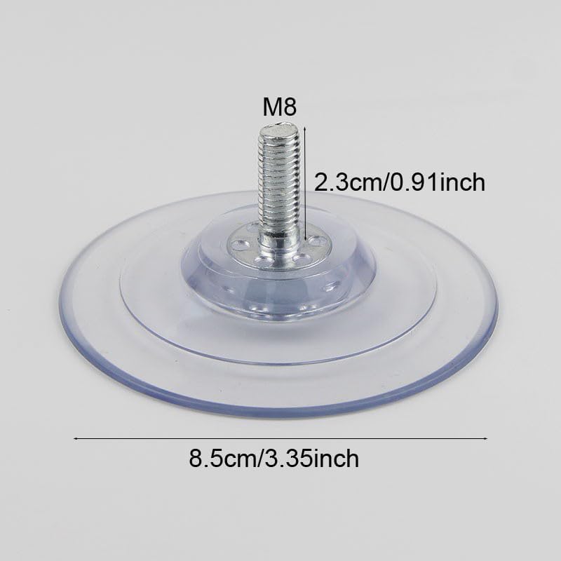 4 Pack Cat Window Perch Suction Cup Replacement with Screws 85mm Sturdy Strong Hanging Holder Suction Cups for Cat Window Perch Cordless Hammock Foldable Cats Bed Seat - Image 2