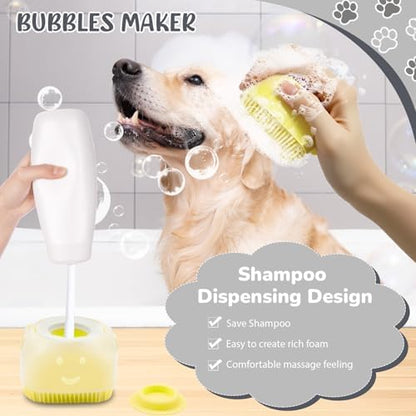 Dog Grooming Kit for Shedding – 8-Piece Pet Grooming Supplies with Deshedding Brush, Bath Gloves, Towels & Silicone Toothbrush | Ideal for Dogs, Cats, Small and Large Pets (Gray) - Image 3