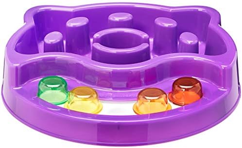 Amazon Basics Pet Activity Center and Feeder, Purple by AmazonBasics
