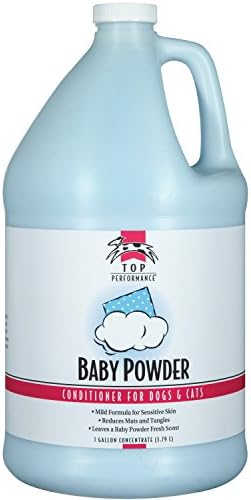 Top Performance Baby Powder Scent Pet Conditioner for Dogs and Cats, Safe for Puppies or Kittens Aged 6 Weeks and Older, 1 Gallon by PetEdge