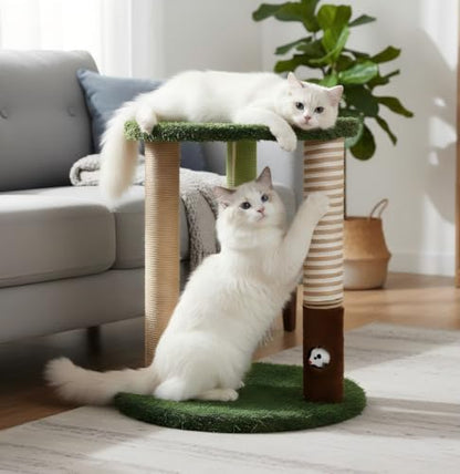 Woochpet Cat Scratching Post Small Cat Tree Tower with Soft Cat Bed for Cat by WOOCHPET