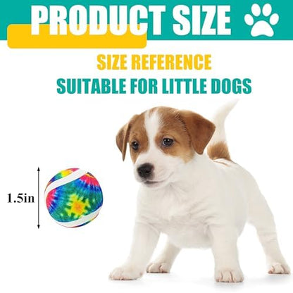 X-Small Dog Tennis Balls Dog Toys Ball 1.5" Pack of 12, Fit Ball Launchers - Image 3