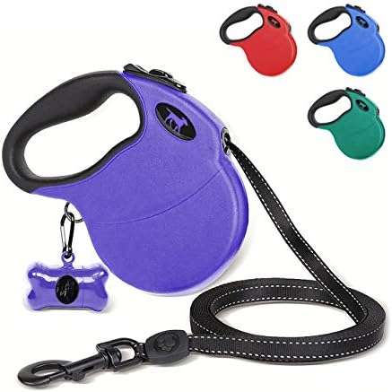 Tuff Pupper Heavy Duty Retractable Dog Leash | 16 ft Dog Leash with Reflective Stitching for Nighttime Safety | One Button Lock and Release | Comfortable Hand Grip | for Dogs Up to 120 lbs by TuffPupper