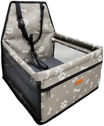 Pet Dog Booster Seat, Upgrading the Framed wall to Prevent Collapse，Breathable and Foldable Pet Car Basket，Removable andWashable pet car seat by Unknown