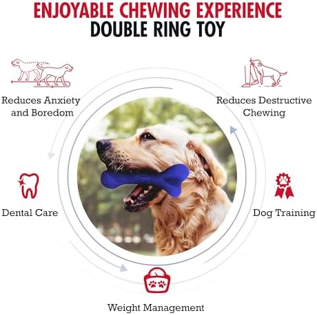 SuperChewer Tough Dog Bone Toy | Lifetime Replacement | Strong Natural Rubber | Great Dog Fetch Toy | Chew Toys for Dogs | Ultra Durable Chew Toys for Moderate Chewers | Large Breed Tested - Image 2
