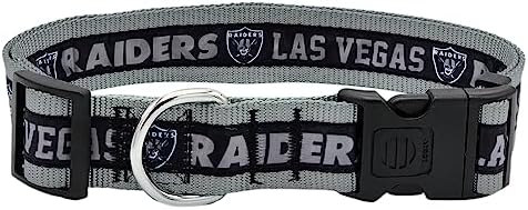 Pets First NFL Raiders Licensed PET COLLAR, Extra Large - Heavy-Duty, Strong, and Durable Dog Collar. Available in 31 Football Teams and 4 Sizes by PETSFIRST