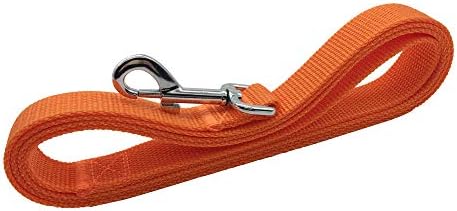 TAIAN 5 FT Strong Dog Leash, Nylon Dog Leashes for Small Medium Large Dogs Orange - Image 3